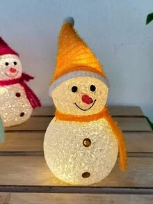 可愛聖誕雪人設計裝飾燈,適合戶外花園裝飾 - 彩色 - 查看 10