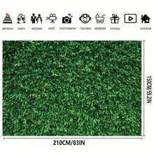 2.1m*1.5m Jungle Solid Color Themed Party Decoration Background Cloth For Home Party Wall Decor