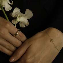 1入款925鍍14k金個性化月亮和星星手鍊,適合女性日常穿戴