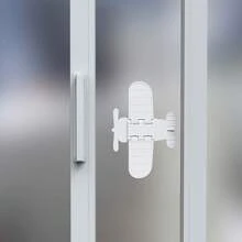 Bloqueo De Puertas Y Ventanas Correderas Y Bloqueo De Ventana De Pantalla De Dispositivo Fijo Sin Taladro. Hebilla De Seguridad Corredera Para Controlar La Apertura/cierre De La Ventana - Blanco - Ver 7