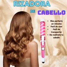 Rizadora Plancha Para Cabello Cerámica Tenaza De Pelo - Rosa - Ver 4