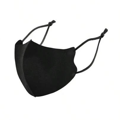 1入組可調節防塵和防曬成人冰絲口罩,附有三維結構