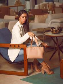 Women Wristlet Bags - 米色 - 查看 3