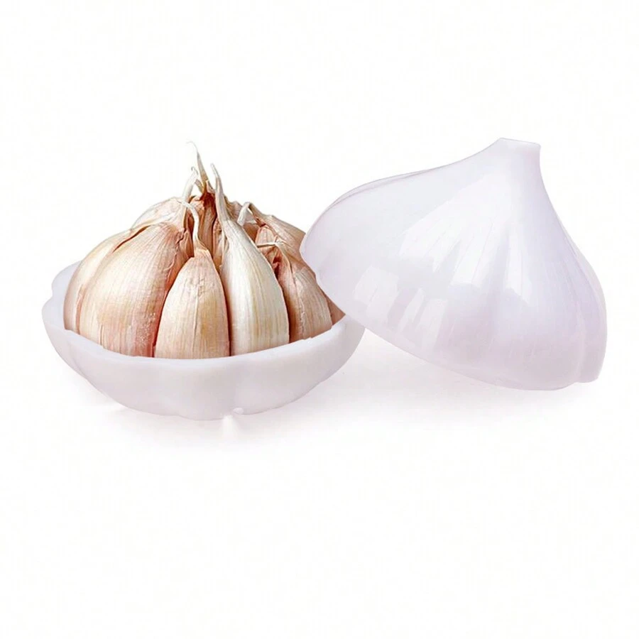 1 Pieza Caja De Almacenamiento De Vegetales De Plástico Pp Para Frutas, Cebollas, Ajo, Limón Y Bol De Conservación De Alimentos - Blanco - Ver 1