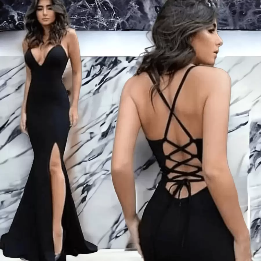 Women Prom & Evening Dresses - 黑色 - 查看 1