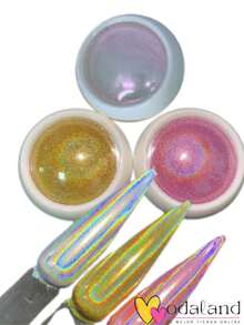 6 Colors Of Litmus Effect, Nail Decoration (10 Pieces) - Green - View 4