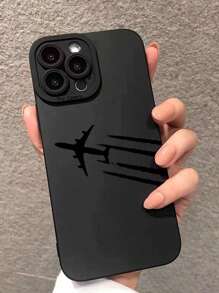 Airplane Painting Straight Edge Anti-Fall Phone Case Compatible With Iphone, Compatible With Samsung, Compatible With Xiaomi, Compatible With Huawei, Compatible With Redmi,International Version, Not The Domestic Version - Multicolor - View 2