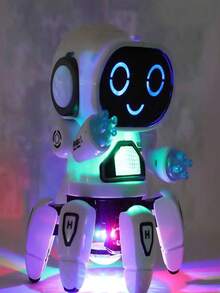1pc Kids' Educational Six-clawed Electric Octopus Robot Toy With Light And Music For Parent-child Interaction, Gift For Boys And Girls, Random Accessory