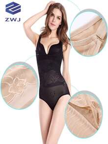 faja con blusa y calzoncillo fácil de bajar - Negro - Ver 3