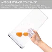 THELIFE 3/6 Pezzi Grandi Contenitori Per Alimenti Con Coperchio, Capacità Ermetica Da 2,4 L/81oz Per Farina, Zucchero, Forniture Per La Cottura E Conservazione Di Cibo Secco, Barattoli In Plastica Privi Di Bpa Per L'organizzazione Della Dispensa Della Cucina, Accessori Per La Cucina