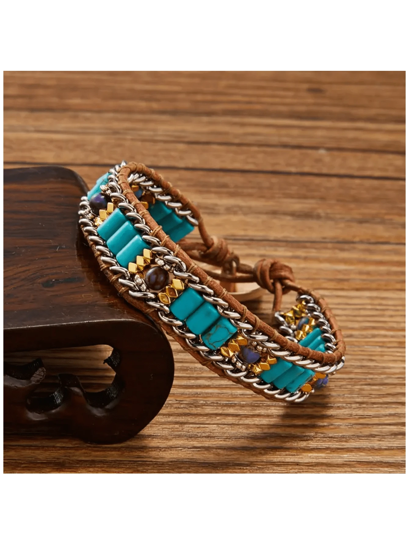 1 pieza Pulsera trenzada - vistoso - Ver 1