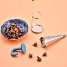 創意傘形茶漏,硅膠不鏽鋼茶隔,家用茶過濾器,創意茶漏 - 顏色隨機 - 查看 3
