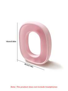 Compatible With Apple Max Headphone Protective Cover, Silicone Anti-Collision Headphone Inner Shell - Pink - View 2