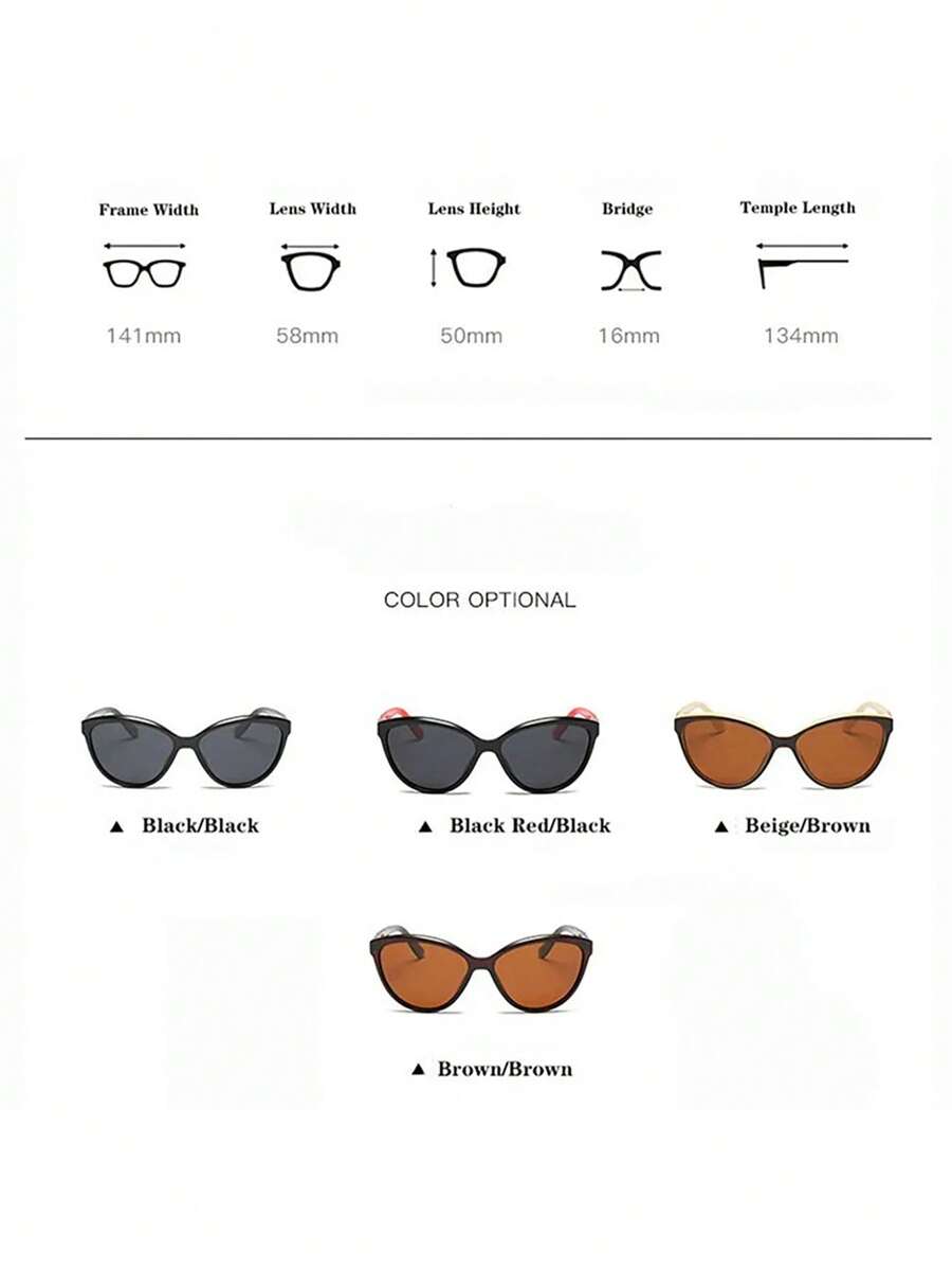 Fashion Cat Eye Fashion Glasses For Women, Polarized, Brand Design