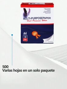 1 Pack, 500 Sheets Of A4 Printing Paper, 70g Copy Paper In The Whole Box, Thickened Test Paper, Draft Paper, Office Paper - White - View 6