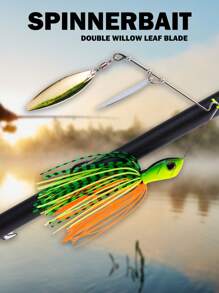 GOTURE 1入綠黃色旋轉餌硬旋轉餌釣鉤,鲈魚鮭魚梭魚釣魚必備 - 彩色 - 查看 8