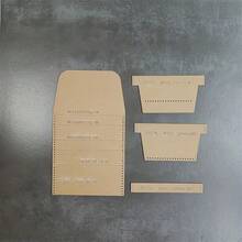 4 Piezas De Moldes De Billetera De Acrílico - Amarillo - Ver 7