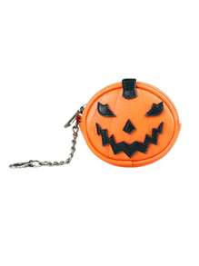 Halloween Design Coin Purse - Orange - View 1