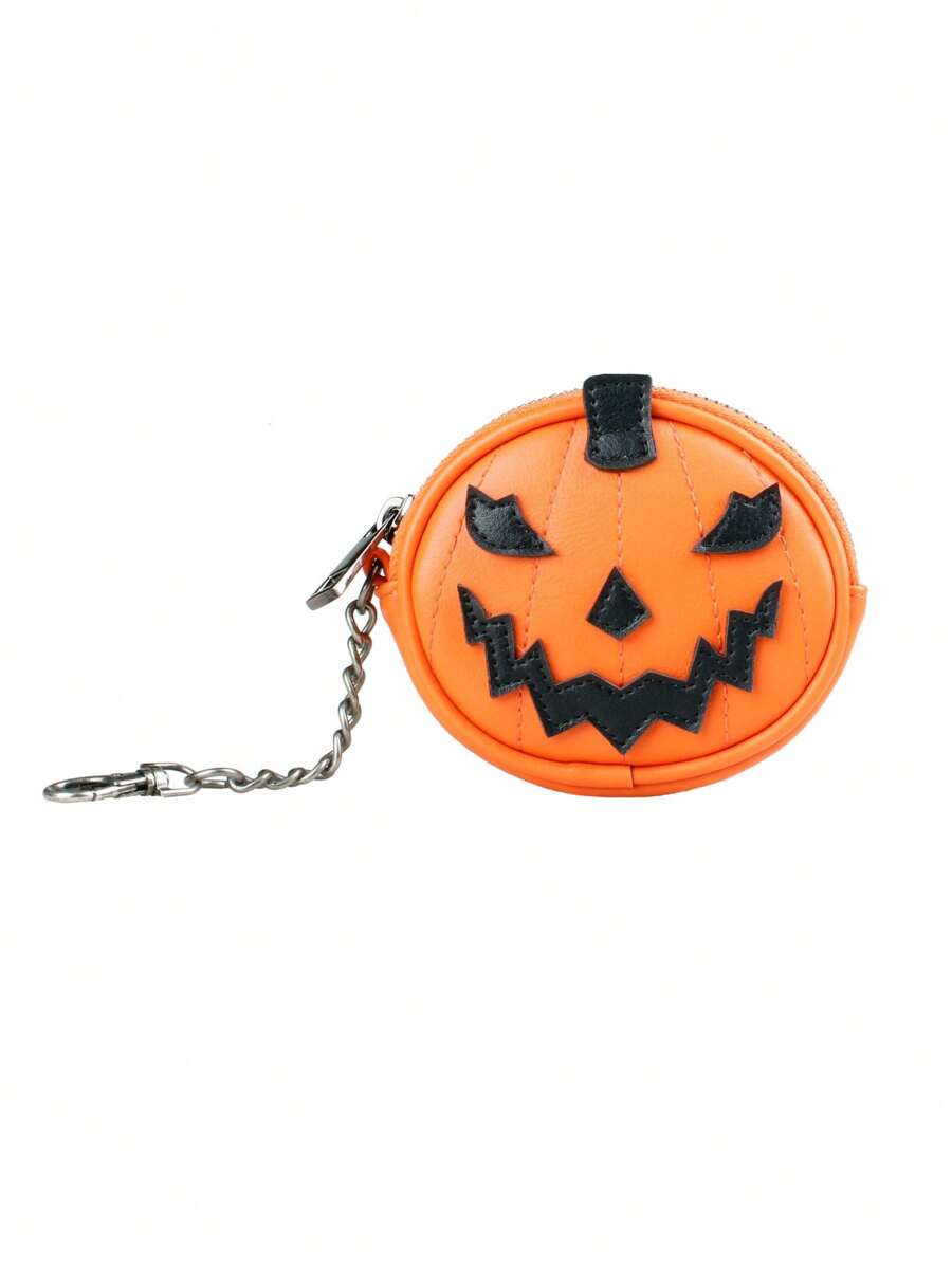 Halloween Design Coin Purse - Orange - View 1