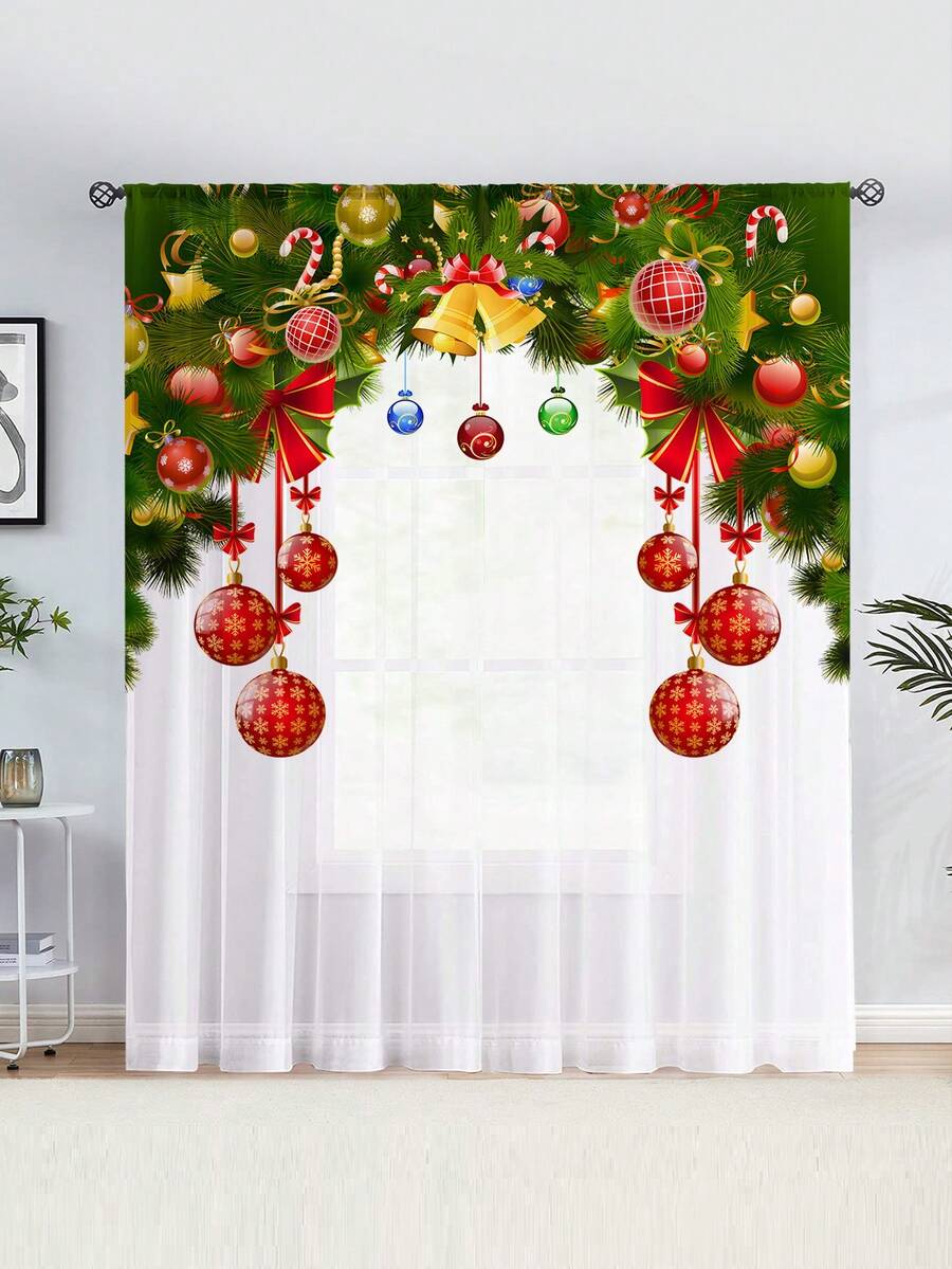 1 Miếng Phong cách mới Cây thông noel Lá Vật rủ xuống Số In Trang trí Rèm Đối với Nhà , Dán Túi Bảng - Nhiều màu - Xem 1