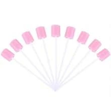 100入組一次性口腔海綿棉棒,專業便攜式牙齒清潔口腔棉棒(粉色) - 粉色 - 查看 8