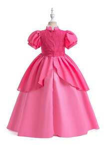 Vestido de princesa Bibi para fiesta de Navidad para niña, vestido de fiesta para niñas para Halloween, Navidad, vestido de manga abullonada adecuado para el cumpleaños de niñas, boda, celebración de festivales, ocasión formal
