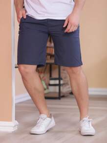 Men Shorts - Màu xanh hải quân - Xem 6