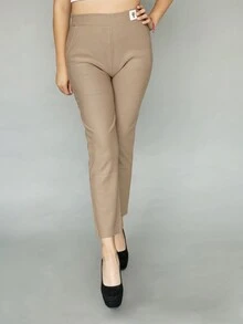 Kit de 12 piezas Pantalones de corte recto tiro alto y diseño de gato en costado - Multicolor - Ver 2