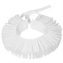 1PC Renaissance Collar Victorian Costume, Halloween Cosplay Accessories Wrist Cuffs Ruffled Neck Collar - White - View 2