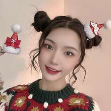 1 件兒童聖誕裝飾髮夾,成人鹿角聖誕帽子髮夾,節日禮物