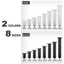 家具腳加粗鋁合金櫥櫃腳帶螺絲可調節腳,適用於櫥櫃沙發廚房沙發書櫃-4入組