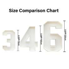 馬賽克數字氣球裝飾,氣球馬賽克框數字0-9,diy燈光招牌數字,適用於派對裝飾,週年慶祝活動裝飾,生日派對裝飾 - 3.28英尺/100厘米 - 查看 2