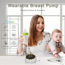 Hands-free Breast Pump, Powerful Suction, Wearable Compact Electric Breast Pump, 3 Modes & 9 Levels, 21/24/28mm Flange, White - White - View 3