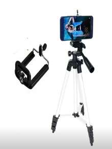 Retractable Cell Phone Tripod 1.2 M - 淺灰色 - 查看 7