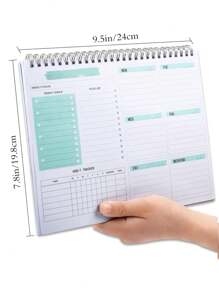 Trees 1pc Spiral Planner Pad - Blue - View 2