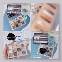 2 Xiaoyumi Makeup Eyeshadow Palettes 12 Colors - 12 Mermaid Green - Xem 4