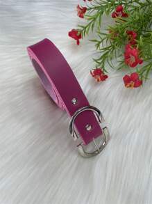 Women Belts - 玫紅色 - 查看 3