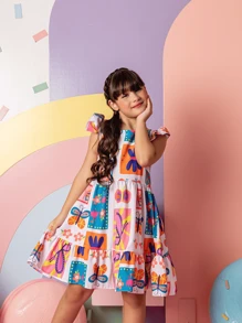Young Girls Dresses - White - View 8