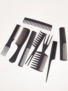 8件套专业美发梳造型套装，适用于各种发长和发型的美发梳，包括发刷、梳子、美发工具、美发产品和配件，是理发店、美容院、返校季、旅行度假的必备佳品，也是女士美发配件的理想之选。套装包含梳子、顺发梳、球形梳、迷你发刷套装、木梳、发刷、美发设备、发型设计、美发、发刷、发刷套装、梳子、卷发梳、顺发梳、女士发刷、理发师配件、理发店、美发设备。