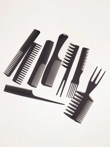 8件套专业美发梳造型套装，适用于各种发长和发型的美发梳，包括发刷、梳子、美发工具、美发产品和配件，是理发店、美容院、返校季、旅行度假的必备佳品，也是女士美发配件的理想之选。套装包含梳子、顺发梳、球形梳、迷你发刷套装、木梳、发刷、美发设备、发型设计、美发、发刷、发刷套装、梳子、卷发梳、顺发梳、女士发刷、理发师配件、理发店、美发设备。