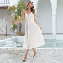 Women's Fashion Rhinestone Square Heeled Sandals Slip On Peep Toe Chunky Block Heels Mules Slippers Slides Sexy Wedding Party Dress Backless Pump - 銀色 - 查看 5