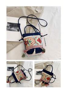 2023年最新款時尚女包,簡約刺繡設計的肩包、斜跨包、手提包,適用於學生