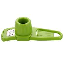 1pc Multifunctional Garlic Masher, Ginger And Garlic Grinder - Green - View 1