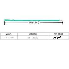 1pc Reflective Dog Leash With Soft Padded Handle, Suitable For Walking Dog And Training - Black - View 2