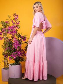 Women Dresses - 淺粉色 - 查看 3