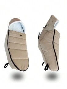 一件通用嬰兒推車睡袋,適用於babyzen Yoyo2嬰兒車,保暖冬季嬰兒車配件 (灰褐色)