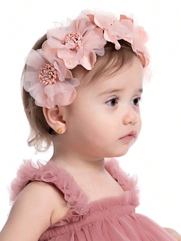 Baby Flower Headband, Child Photography Props, Simulated Flower Hairband For Kids, Toddler & Newborn, Baby Photo Shoot, Headwear