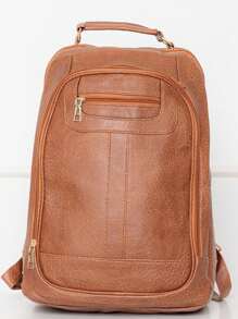 Men Fashion Backpacks - màu nâu - Xem 1