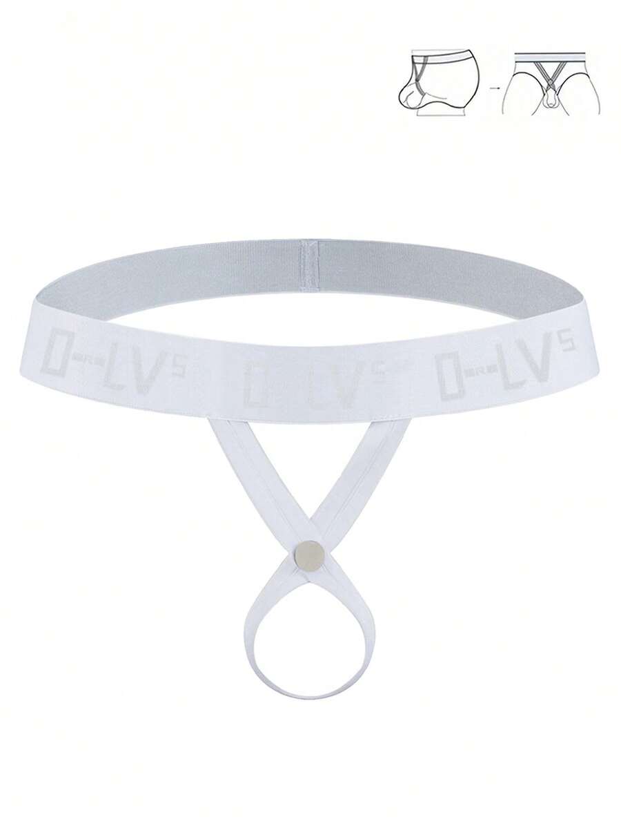 1件男士性感緊身g弦內褲,中空設計,舒适透氣,時尚獨特