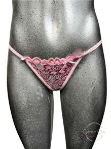 Set de Lencería con Encaje Únitalla 3 Piezas. - Rosa - Ver 4